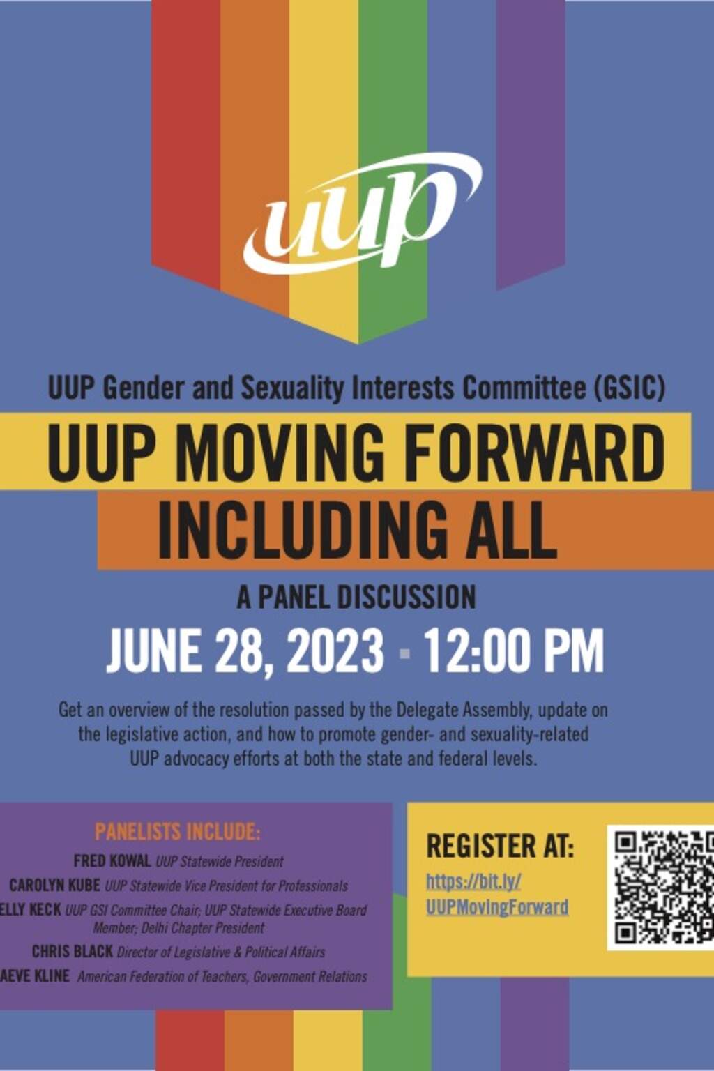 UUP Pride Everywhere for Everyone - Panel Discussion